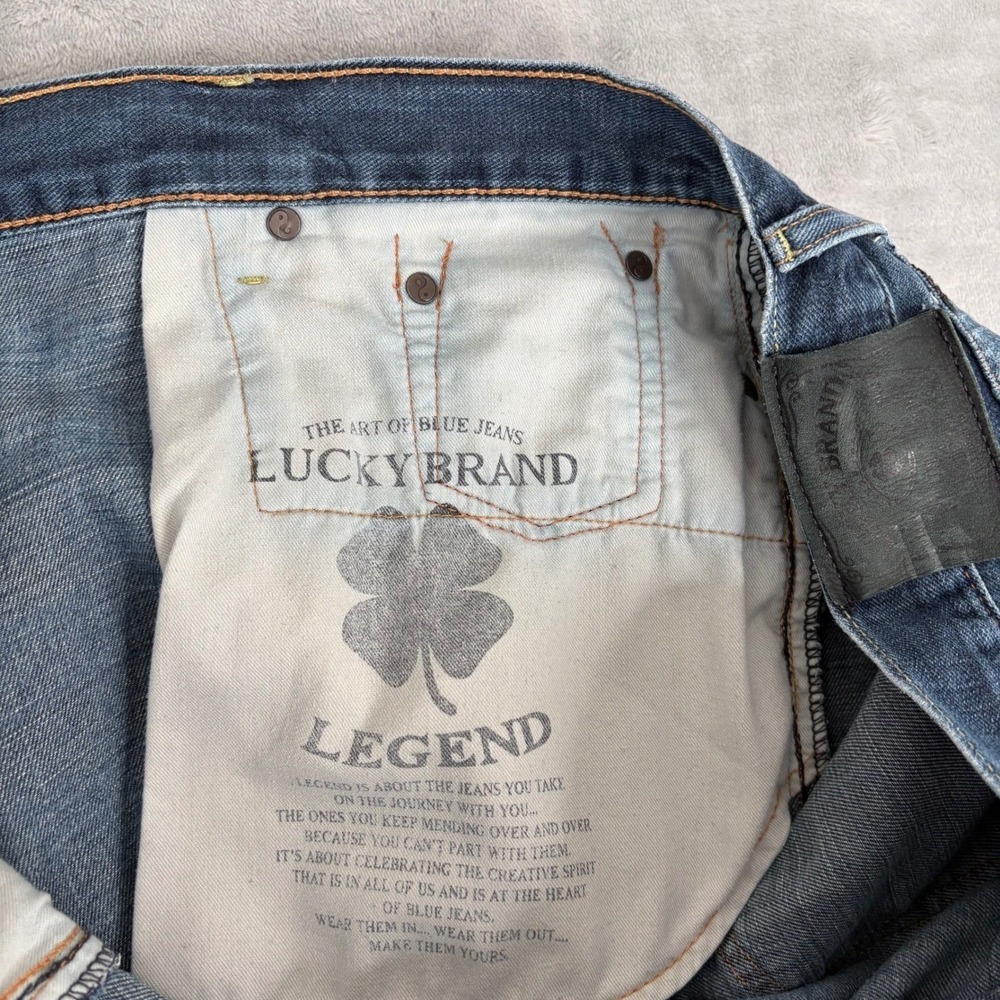 Lucky Brand Vintage Straight Jeans Mens 40x32 (Fits‎ 41x31) Blue Denim Classic - Picture 12 of 16